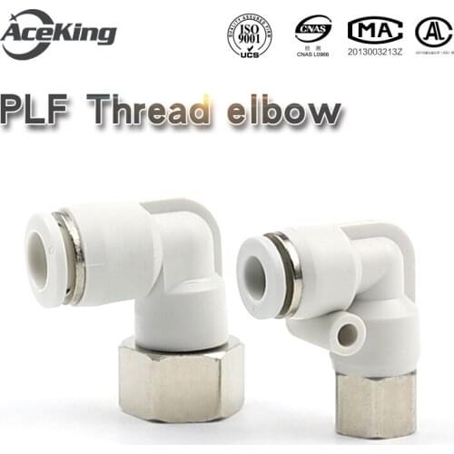 PLF Pneumatic internal thread elbow quick connector plf4mm / 6 / 8 / 10 / 12 / 14 / 16 / 01-02-03-04