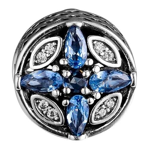 Charms 925 Silver Original Fit Pandora Bracelets Sterling Silver Patterns of Frost Charm Beads for Women diy Jewelry Making