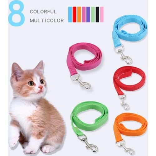 Pet Dog Cat LeashesTraining Running Dog Leash Supplies Walking Harness Collar 1.2M Leader Rope For Small Medium Large Dog Cat