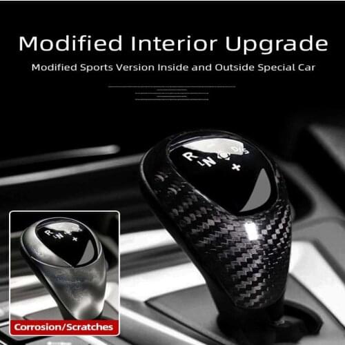 Applicable to BMW M2M3M4 right drive dry true carbon fiber gear decorative interior modification partner base