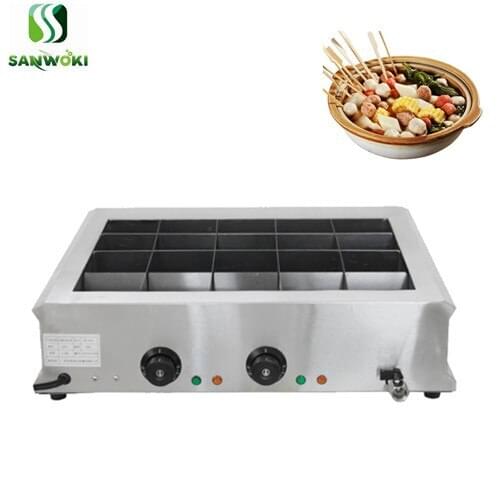 Commercial 20 grid Oden Cooking Stove Oden Cooker Machine Kanto Making Machine Spicy hot pot cooking machine skewers cooker