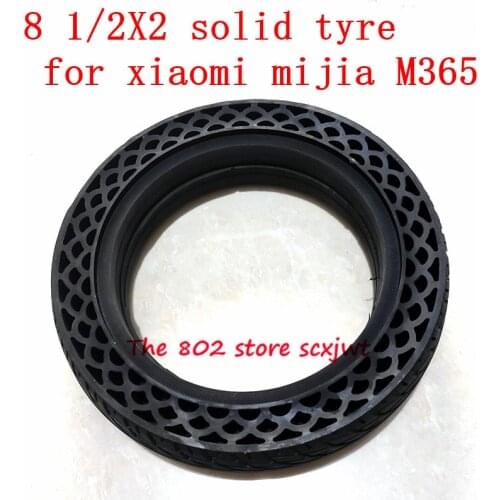 Size 8 1/2x2 Solid Wheel Tyres 8 1/2*2 Tubeless Tire for Xiaomi Mijia M365 Electric Scooter Tyre Accessory