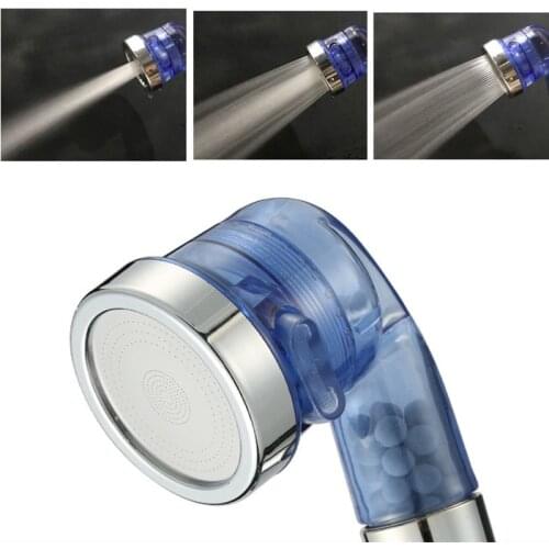 Handheld shower head high pressure ABS Anion Bathroom filter for hard water Barber shop Saving Water Shower SPA Nozzle sprayer