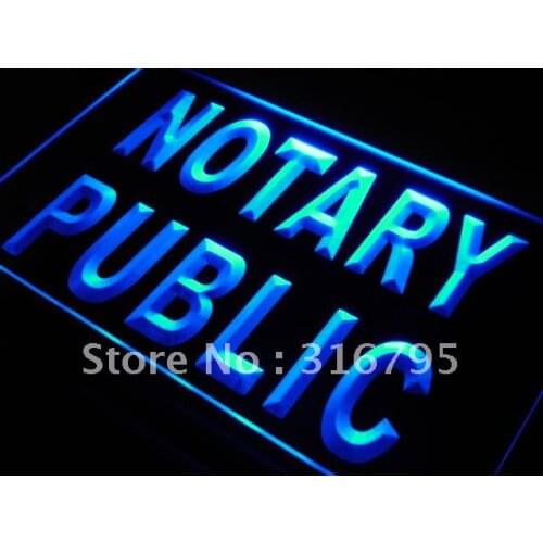 S200 Notary Public Service Office NEW LED Neon Light Light Signs On/Off Swtich 20+ Colors 5 Sizes