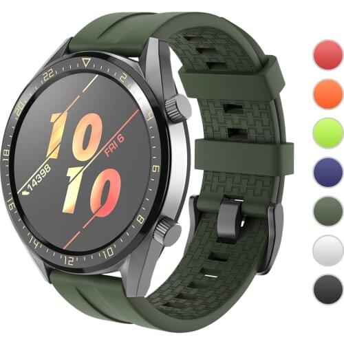 Ktab Silicone Watch Strap Huawei GT Watch Band/Samsung Galaxy Watch 46mm/ Gear S3 Bands 22mm Sport Silicone Bands Straps Bracelet Watch Band Accessory Band for Galaxy S4 46mm Watch/Gear S3