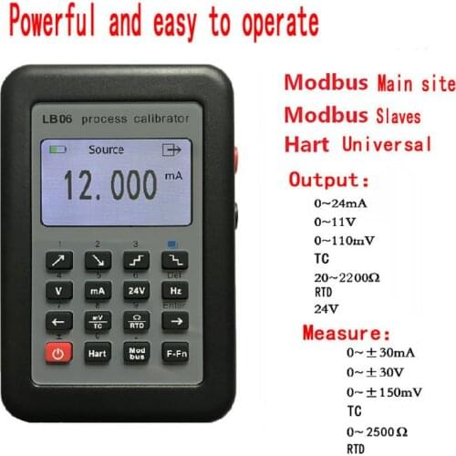 LB06 Hart Current voltage 4-20mA 0-10V/mV Signal Generator Source thermocouple PT100 temperature Process calibrator Tester