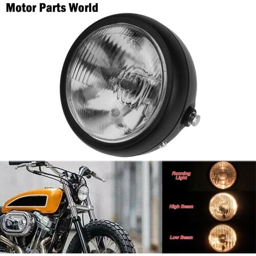 6'' Universal Motorcycle Headlight Grill Clear Cover For Harley Sportster 883 Roadster XL883R Dyna Street Bob FXDB FXDF Softail