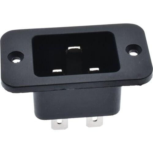 10pcs/lot SS-3A IEC INLET AC socket high current UPS male 3 Pin IEC320 C20 Inlet Plug Power Socket Connector AC 250V 16A