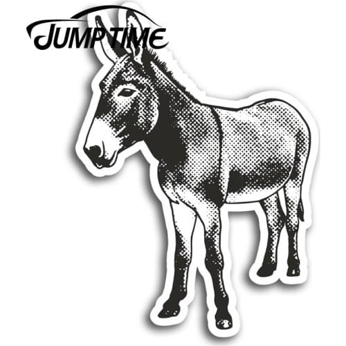 Jump Time Donkey Pop Art Fun Vinyl Stickers Sticker Laptop Luggage Gift Car Assessoires Window Decals Car Wrap DIY