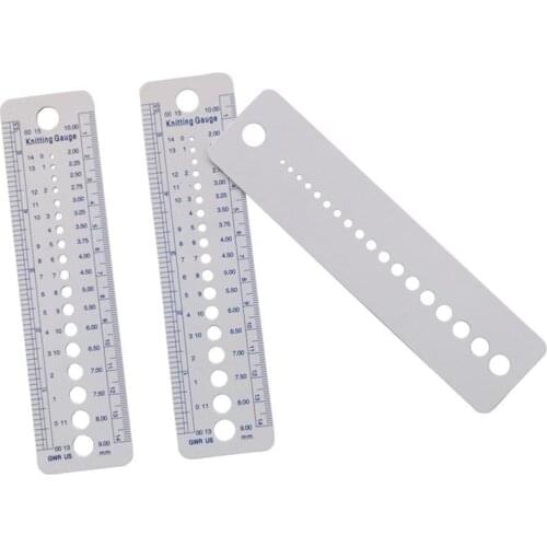 1pcs Household Sewing Knitting Accessories Needle Gauge Inch Sewing Ruler Tool CM 2-10mm Size Measure Sewing Tools