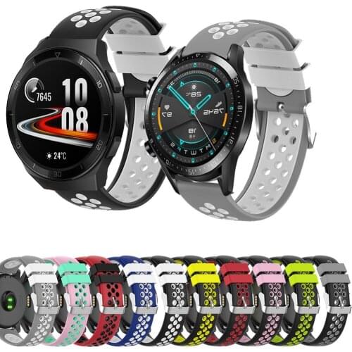22mm Bracelet Band For huawei watch gt 2e / GT 1 / GT2 46MM smartwatch Replacement Silicone Watchstrap For Huawei Watch 2 pro