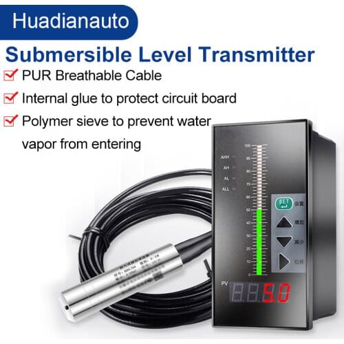 4-20mA 10m/100m Borehole Water Level Meter Stainless steel Probe Deep Well Water Level Meter