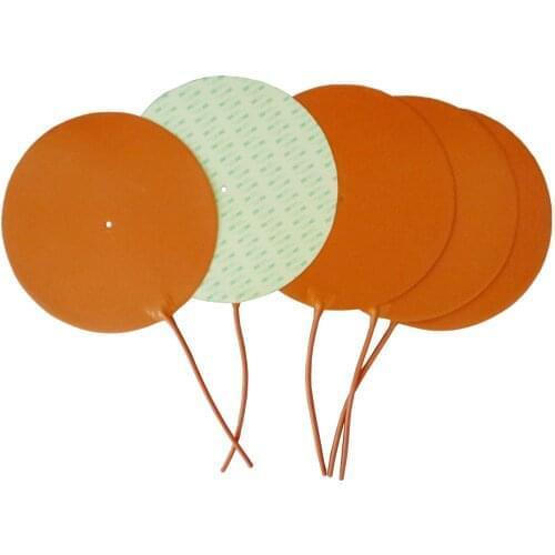 4000w 380v Dia 550 mm 3d printer silicone heater pad with 100 k thermistor adhesive back