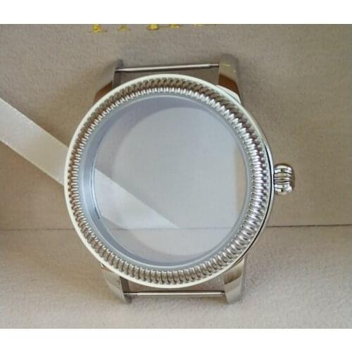 44mm High quality 316L Stainless steel watch cases fit ETA 6497/6498 Mechanical Hand Wind movement BK29