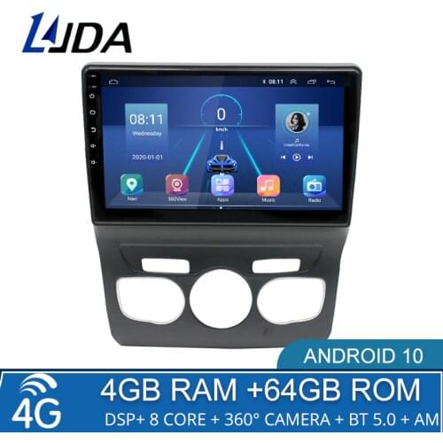 4G+64G DSP Android 10 Car Multimedia Player For Citroen C4 C4L 2013 - 2017 2 Din Car Radio GPS Navi Stereo WiFi Octa Core