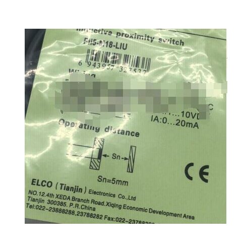 Free Shipping 2pcs/lot High quality cylindrical analog sensor FI5-M18-LIU one year warranty