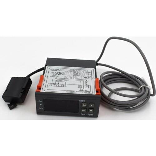 DHC-100+ AC 110V digital humidity controller with 2m sensor 110VAC hygrostat meter