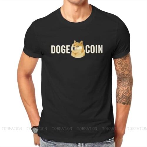 Essential Harajuku TShirt Dogecoin Cryptocurrency Miners Meme Style Streetwear Leisure T Shirt Male Short Sleeve Unique Gift