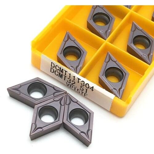 Lathe parts tools DCMT11T304 VP15TF UE6020 US735 carbide insert DCMT 11T304 high quality finishing turning tool