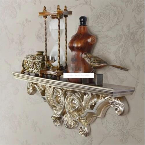 European-style Creative Resin Decorative Wall-mounted Shelves Partition Shelve For Living Room Home Wall Decoration Storage Rack
