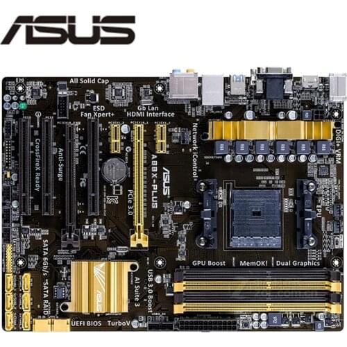 For ASUS A88X-PLUS Motherboard Socket FM2 FM2+ DDR3 For AMD A88XM A88 Original Desktop Mainboard SATA III Used Mainboard