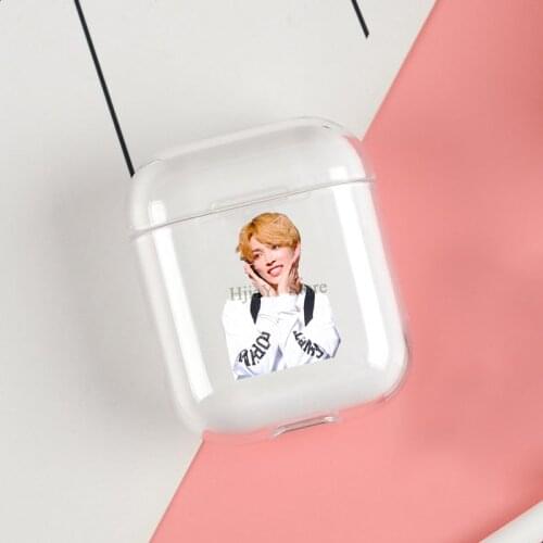 Hongjoong Ateez Clear Cases For Apple Airpods 1 2 Earphone Bluetooth Wireless Cover For Airpods 2 1 Coque