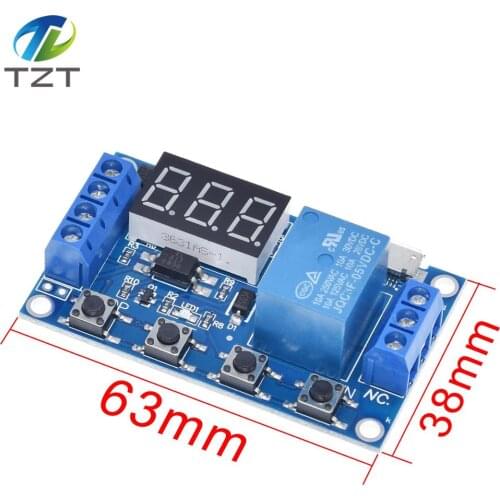 1 Channel 5V Relay Module Time Delay Relay Module Trigger OFF / ON Switch Timing Cycle 999 minutes for Arduino Relay Board Rele
