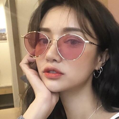 Stylish New 2021 Clear Ocean Lens Sunglasses Women Men Luxury Designer Shopping Travel Sun Glasses Metal Oculos De Sol Feminino