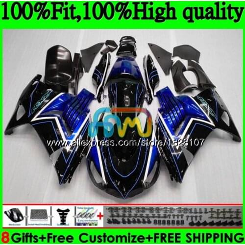 Injection For KAWASAKI ZX 14R ZZR1400 ZX-14R 21BS.0 ZX14R 06 07 08 09 10 11 2006 2007 2008 2009 2010 2011 Fairing Blue black Top