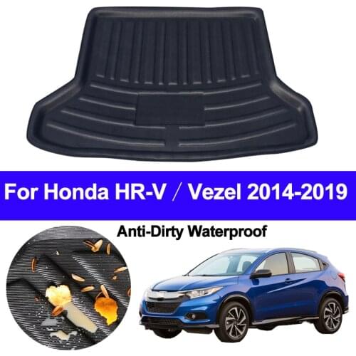 Rear Boot Cargo Liner Trunk Floor Mat Carpets Tray Mats Pad Mat Carpet For Honda HR-V HRV Vezel 2014 2015 2016 2017 2018 2019