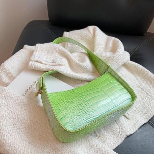 Stone Pattern PU Leather Handbag for Women 2021 Simple Totes Shoulder Underarm Bag Lady Luxury Brand Designer Phone Purses