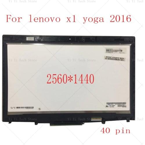 14" 20FQ LCD LED Display Touch Screen Digitizer Assly FRU 01AY702 PN 00UR191 01AY703 00UR190 00UR192 For Lenovo X1 Yoga 1st Gen