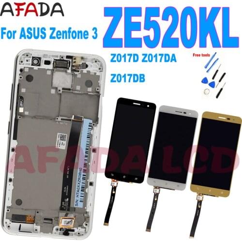 5.2" Original LCD For ASUS Zenfone 3 ZE520KL Display Touch Screen with Frame for ASUS Zenfone 3 ZE520KL LCD Z017D Z017DA Z017DB