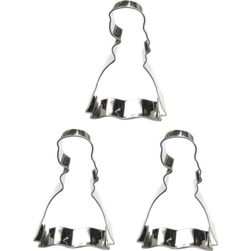 Cinderella 3 piece biscuit cutting molds, baking tools, cake decorating soft candy tools