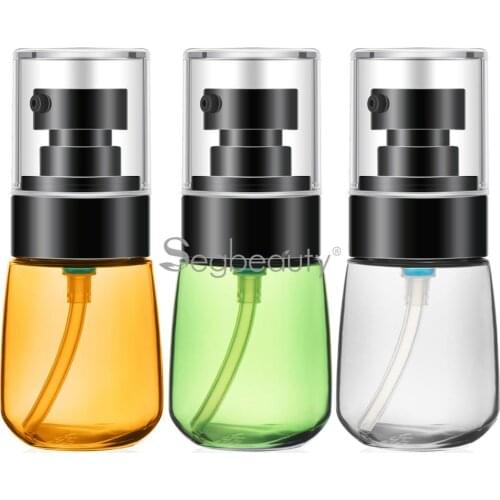 Segbeauty 3pcs Travel Lotion Bottles 30ml Empty Refillable Containers Plastic Dispensers Travel Bag for Cosmetic Cream/Liquid