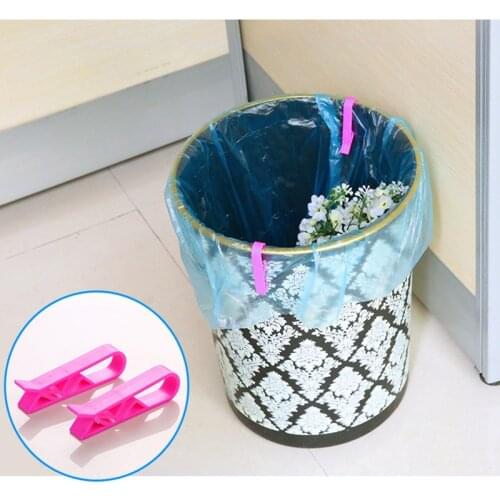 8pcs Household Garbage Can Trash Bag Fixed Clip Lock Holder Clips Creative Slip-Proof Plastic Garbage Bag Sealing Clip Houseware