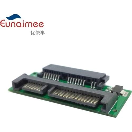 Eunaimee 1.8 Micro Sata 7+7+2pin 16-Pin SSD Female to 2.5 Sata 7+15pin Male Adapter Micro Sata to sata