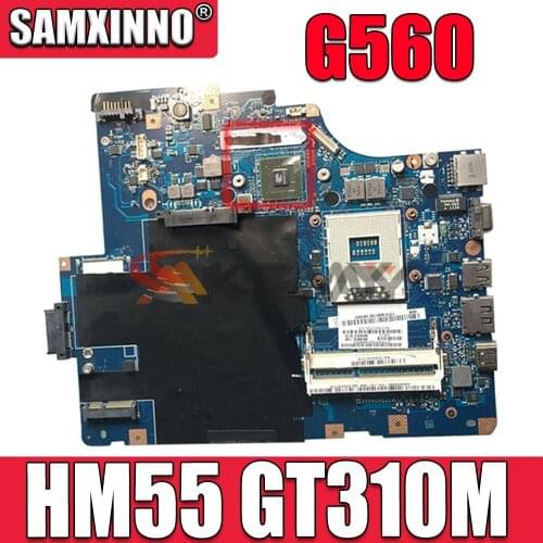 Akemy NIWE2 LA-5752P for lenovo Ideapad G560 laptop motherboard HM55 GT310M DDR3 graphics Mainboard WORKS free cpu