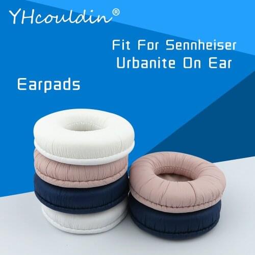 Earpads For Sennheiser Urbanite On Ear Headphone Accessaries Replacement Ear Cushions Wrinkled Leather Material