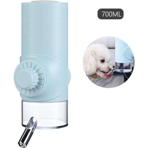 500/700ml Pet Cat And Dog Automatic Feeder Can Hang Dog Drinking Water Bottled Kitten Slow Feeding Water Container Supplies