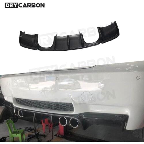 Carbon Fiber Rear Car Lip Diffuser Spoiler for BMW E92 M3 Coupe E93 M3 Convertible 2009-2012 Car Bumper Protector Convertible