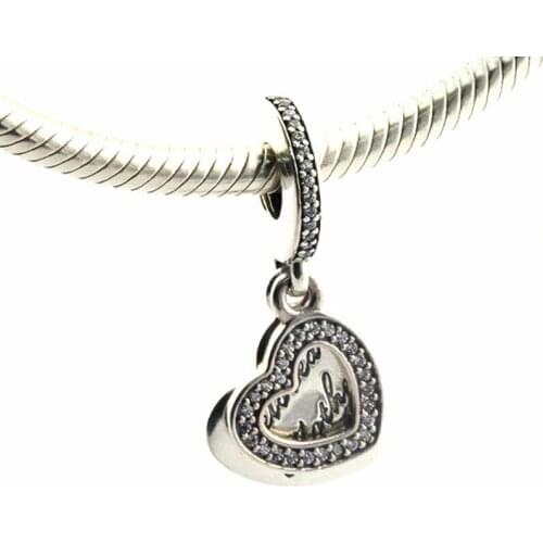 Beloved Mother charm Sterling Silver Jewelry For Beaded Chain Bracelets & Bangles Woman DIY Beads For Jewelry Making