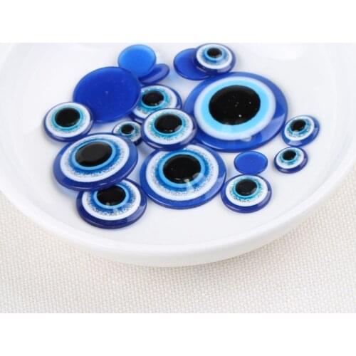 Diy Jewelry with eye beads patch handmade material resin blue eyes artificial animal fish
