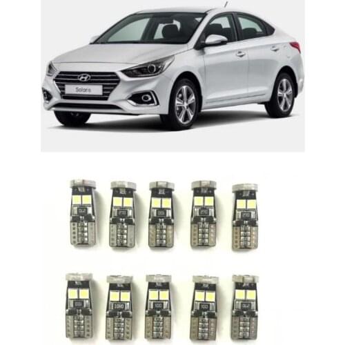 Canbus Led interior lights For Hyundai solaris 2016 2017 2018 2019 2020 automotive goods for auto Car lamps car accessories