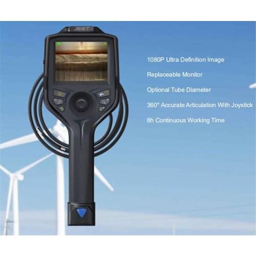 3.5 Inch 360 Degree Articulate Endoscope Camera Temperature Alarm Joystick Control Function