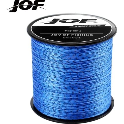 JOF 8 Strands 500M Fishing Line Braided Cord For Fishing Multifilament Japan Fishing Line Carp PE Wire