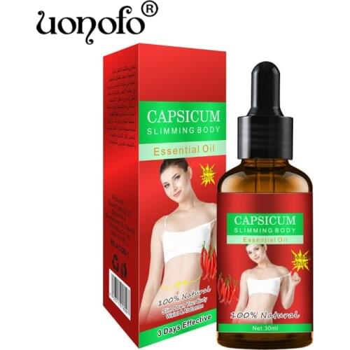 30ML chili Effect Slimming Product Lose Weight Oil Thin Leg Waist Fat Burning Anti Cellulite Weight Loss Slimming Essential Oil