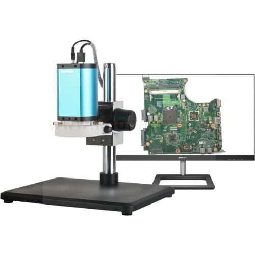 KOPPACE 1X-14X 2 Million Pixels HDMI HD Autofocus Microscope Large PCB Circuit Board Inspection Auto Focus Microscope Camera