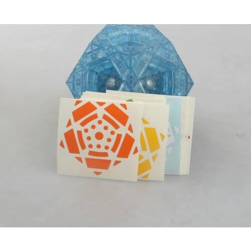 MF8 Multi Dodecahedron Transparent-blue Limited Speed Cube Cubo Magico Educational Toy Gift Idea