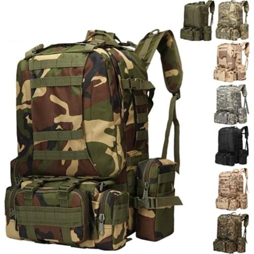 Multifunction Tactical Camouflage Assault Backpack Camping Travel Hiking Climbing Bag Outdoor Military Army Tactics Rucksack